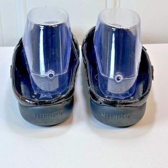 Mephisto Cool Air Slip-On Mules Women's US Size 9.5 Brown Leather Croc Slides - Picture 8 of 8